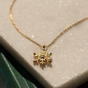 Gold Chain Necklace Christmas Pendant Jewelry Made in Japan