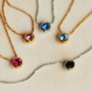 Gold Chain Necklace Pendant Jewelry Simple 1 tablets Made in Japan