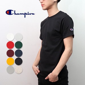 T-shirt Crew Neck Plain Color T-Shirt Champion