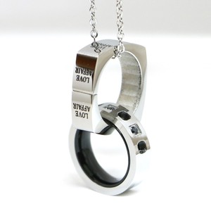 Stainless Steel Pendant Necklace sliver Stainless Steel Rings black Ladies' Men's