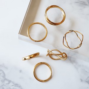 Gold-Based Ring Nickel-Free Rings Jewelry Wide Ladies' Made in Japan