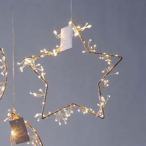 LEDライトハンギングワイヤースター クリスマス