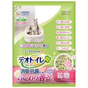 [ユニ・チャーム] デオトイレ ふんわり香る消臭・抗菌サンド ホワイトフローラルの香り 3.8L