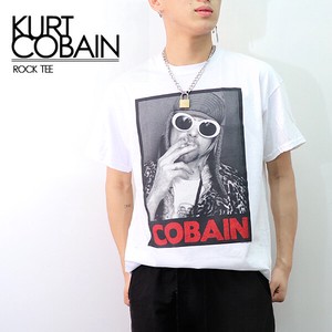 カートコバーン【Kurt Cobain】SMOKE Tシャツ ロックT ニルヴァーナ ギタリスト トップス 半袖 正規品 本物