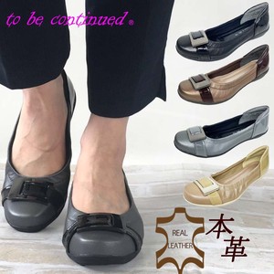 Formal/Business Shoes Ballet Shoes Low-heel Ladies' Soft Leather Buckle Belt