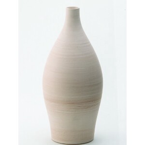 手引き　フラワーベース　中　花瓶　日本製　陶器　3RD  CERAMICS