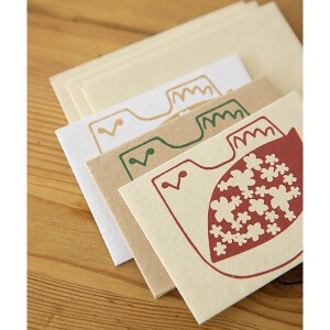 【フェアトレード】手漉き紙のミニグリーティングカード