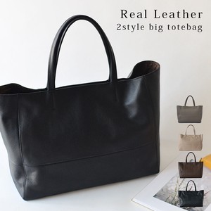 Tote Bag Cattle Leather Leather Large Capacity Unisex