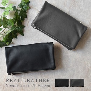 Clutch Cattle Leather 2Way Men's