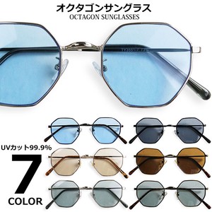【定番】オクタゴンサングラス/メタルフレームタイプ UV メンズ レディース