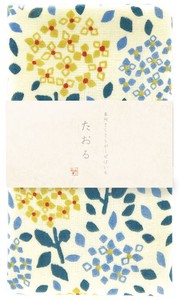 日本製 がーぜたおる 『紫陽花』 フェイスタオル