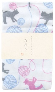 Towel Cat Face Made in Japan
