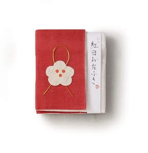 紅白リバーシブルお台ふき　 /ふきん  かやふきん　ディッシュクロス　蚊帳生地　年賀　お祝い　日本製