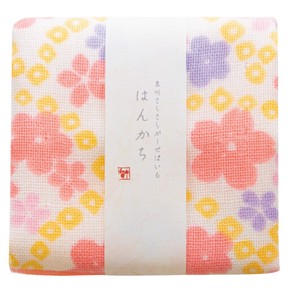 日本製 がーぜはんかち 『桜絞り』 ハンカチ プチギフト