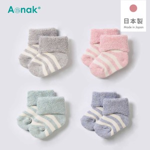 儿童袜子 横条纹 新生儿 日本制造