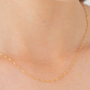 Plain Chain Necklace/Pendant Nickel-Free Necklace Jewelry Simple Made in Japan