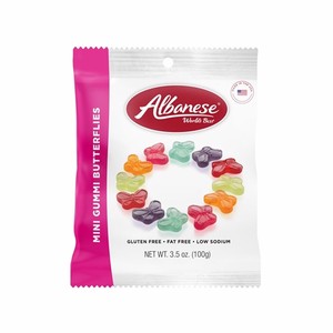 アルバネーゼ Albanese グミ バタフライ12フレーバー100g お菓子　キャンディー