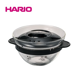 『HARIO』 ガラスのレンジおかず鍋 XOY-1-B（ハリオ）