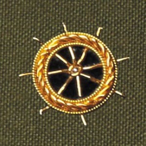ザリ刺繍ピンバッジ（ホイール） M21-1451