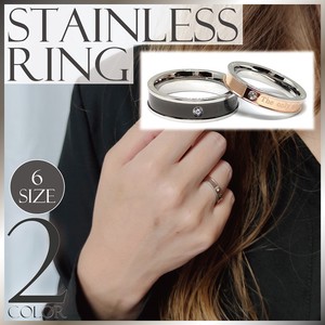 Stainless-Steel-Based Ring Stainless Steel Rings Ladies' Men's Simple