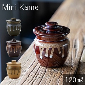 Mino ware Seasoning Container Mini Pottery M 1-go 3-colors Made in Japan