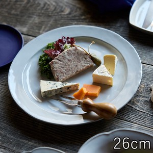 美濃焼 日本製 TAMAKI カラン リムプレート26 お皿 陶器 北欧くすみ グレー おしゃれ 食器