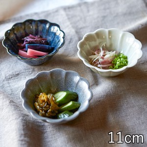 美濃焼 日本製 TAMAKI 花皿 ボウル11 お皿 おしゃれ 食器 陶器 北欧 しのぎ 輪花 ギフト フラワー