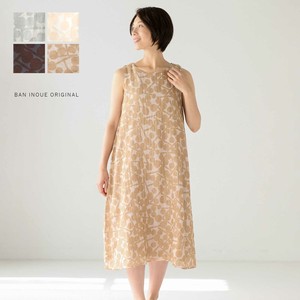 Casual Dress Kaya-cloth Sleeveless One-piece Dress Made in Japan