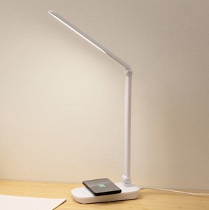 【アイリスオーヤマ　照明　家庭照明】　LEDデスクライトQi充電シリーズ 平置きタイプ 調光