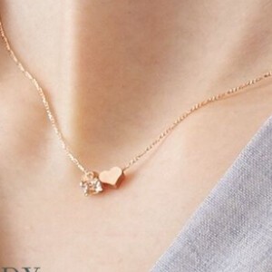 Gold Chain Pearl Necklace Star Bijoux Stars Jewelry Rhinestone Made in Japan