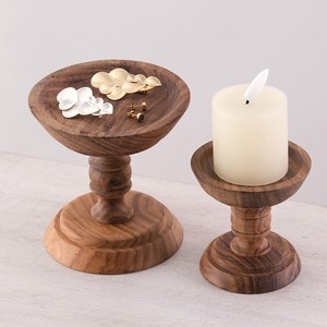Candle Holder Antique Wooden Candle Stand