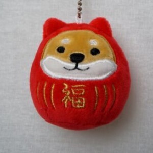 Phone Strap Mascot soft and fluffy Dog Plushie Shibata-san