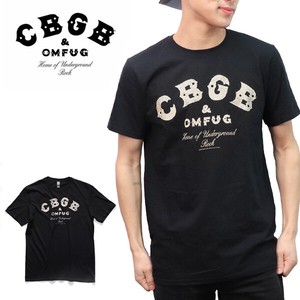 シービージービー【CBGB】ロゴ シンプル BLACK Tシャツ ロックT バンドT 正規品