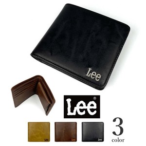 【全3色】 Lee リー ショートウォレット 二つ折り 財布 ボンデッドレザー 再生皮革 （0520369)