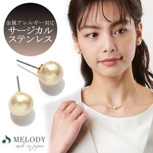 Pierced Earringss Jewelry Simple 1cm Made in Japan