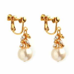 Clip-On Earrings Pearl Earrings Bijoux Jewelry Formal Made in Japan