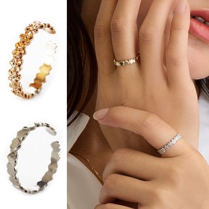 Gold-Based Ring Non-allergic Nickel-Free Layering Rings Jewelry Made in Japan