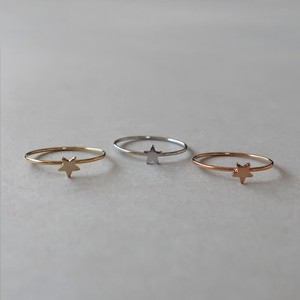 Plain Ring Star Stars Rings Jewelry Ladies' Made in Japan