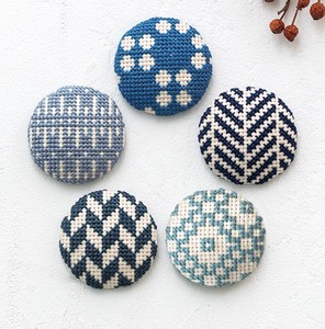 DIY Kit Stitch Buttons cosmo Set of 5