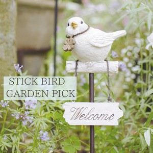 【ガーデンオーナメント】バード 鳥 ガーデンピック ガーデン雑貨 置物 インテリア雑貨 ガーデニング