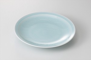 Mino ware Main Plate Seigaiha Made in Japan