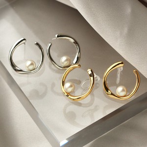 Clip-On Earrings Pearl Earrings Nickel-Free Jewelry Made in Japan