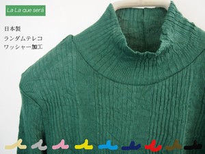 T-shirt Spring/Summer High-Neck Washer Made in Japan