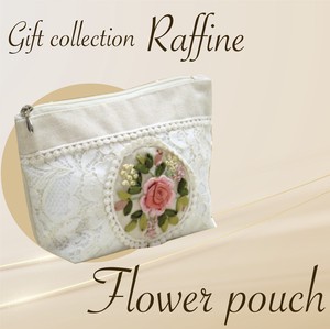 Pouch Lightweight Floral Pattern Large Capacity Japanese Pattern