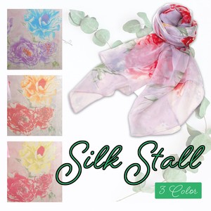 Stole Floral Pattern Spring/Summer Thin Stole