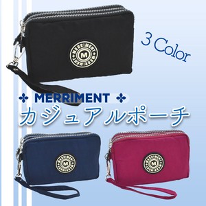 Pouch Mini Plain Color Ladies' Small Case Japanese Pattern