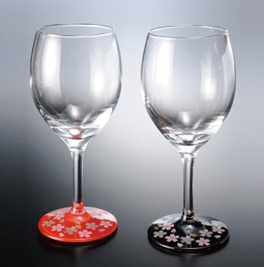 Wine Glass Makie Sakura