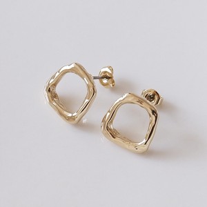 Pierced Earrings Gold Post