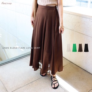 Skirt Flare Rayon Long