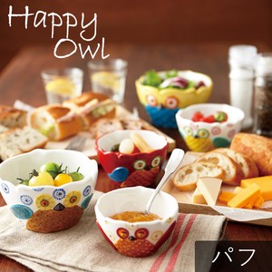 Donburi Bowl Pottery Owls